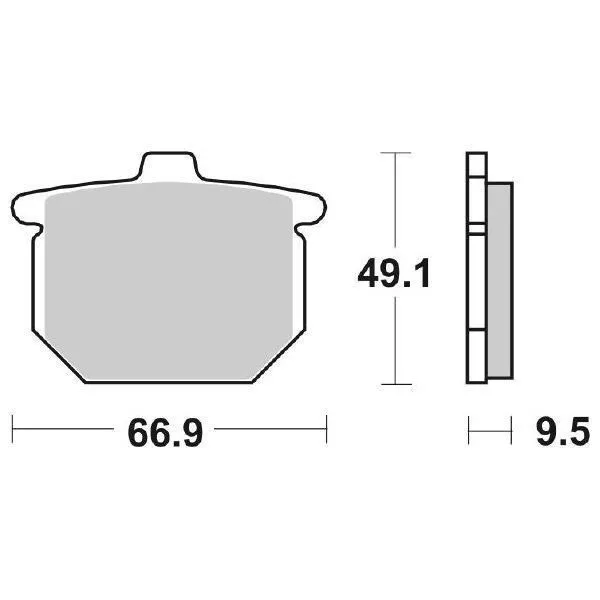 Plaquettes Frein Avant Dx-Sx Honda CB F Bol Dor Fz / Fa/Fb/F2B SC01 900 79>80