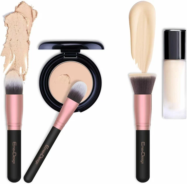 18 x Pennelli per il trucco, Set professionale per make up, Setole morbide 6