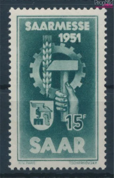 Briefmarken Saarland 1951 Mi 306 postfrisch (10214600
