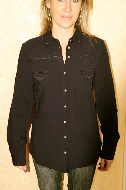 Chemise Bleu Marine Marithé François Girbaud - Taille M - Neuve Avec étiquette - Style Marin