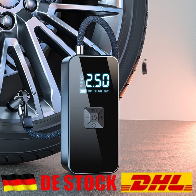 150PSI LCD ELEKTRISCHE Akku Luftpumpe Auto Fahrrad Reifen Druckluft
