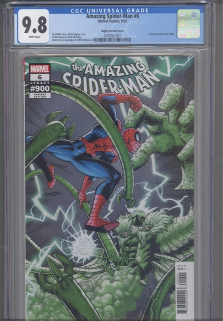 Amazing Spider-Man #6 CGC 9.8 2022 Marvel Comics Bagley Variant Cover