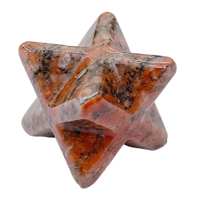20pcs 25mm Natural Sesame Stone Merkaba Star Healing Reiki Adventurine Decor 2