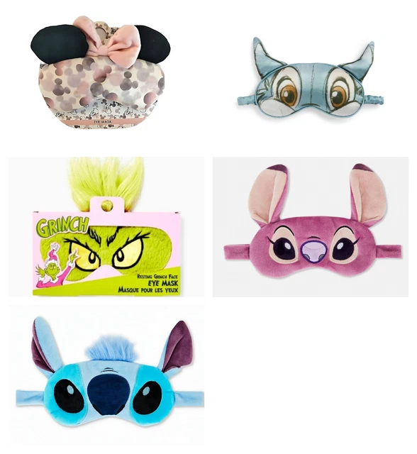 DISNEY CHARACTERS EYEMASK Stitch Bambi Minnie Mouse Gel Eye Mask Gift