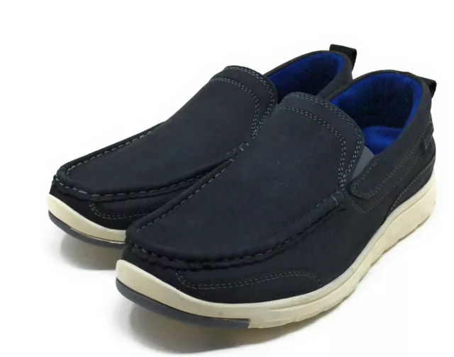 KENNETH COLE REACTION Mens Fred Slip On Casual Shoes Navy Blue Size 7 M ...