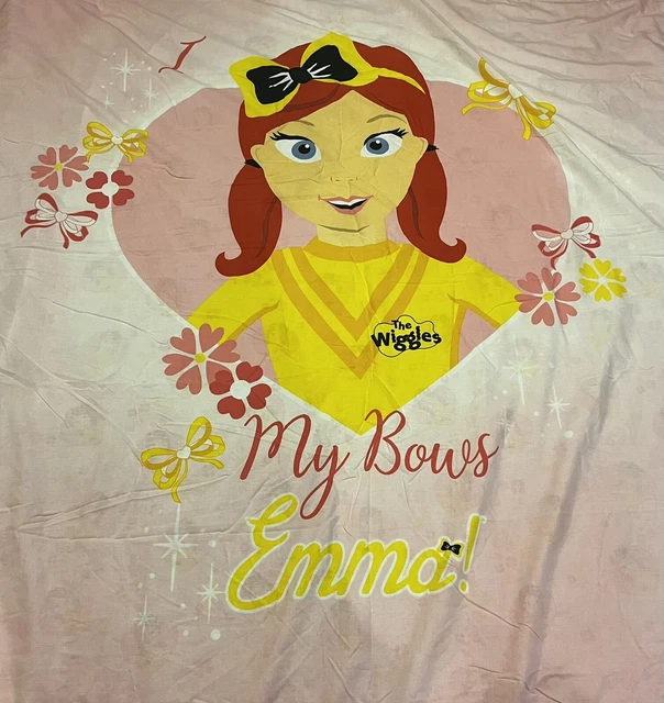 Emma Double R THE WIGGLES ORIGINAL Emma Double Bed Doona Cover Only Press Stud ...