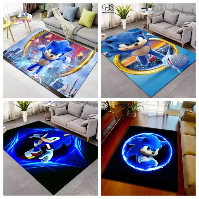 Kinder Teppich Schlafzimmer 3D Sonic Teppich Antirutsch Matte Türmatte Fußmatten