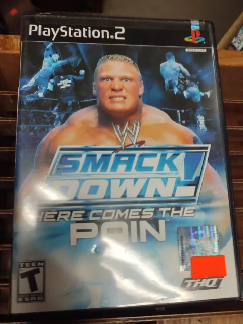 WWE SmackDown Here Comes the Pain Sony PlayStation PS2 Complete Black Label CIB