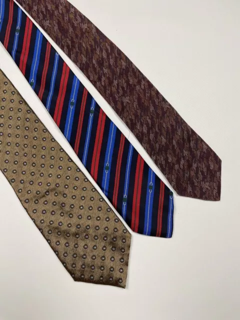 LOT x 3 TIE CANALI CHRISTIAN DIOR GIVENCHY MEN