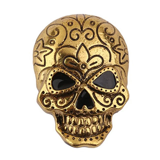 Broche de aleación de insignia de calavera de Miss Halloween broches joyas para mujeres