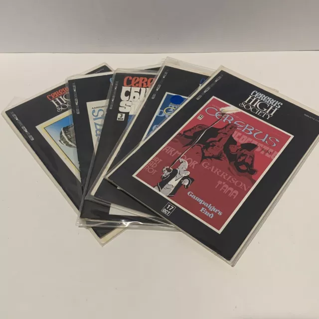 Cerebus Comic  Lot Of 5  High Society #’s 15,17,23,25 And Church And State #3