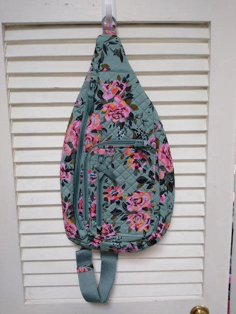 Vera Bradley Sling Backpack In Rosy Outlook