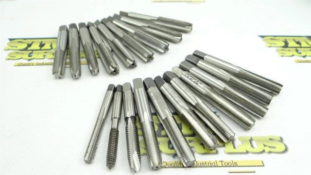 Lot Of 20 Assorted Style Hss Taps 1/4"-20Nc To 7/16"-20Nf R&N Osg Bath