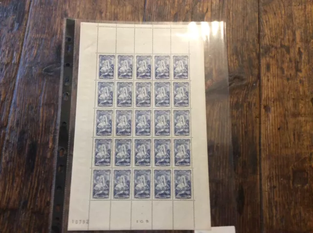 timbre france auvergne bloc de 25 timbre neuf.