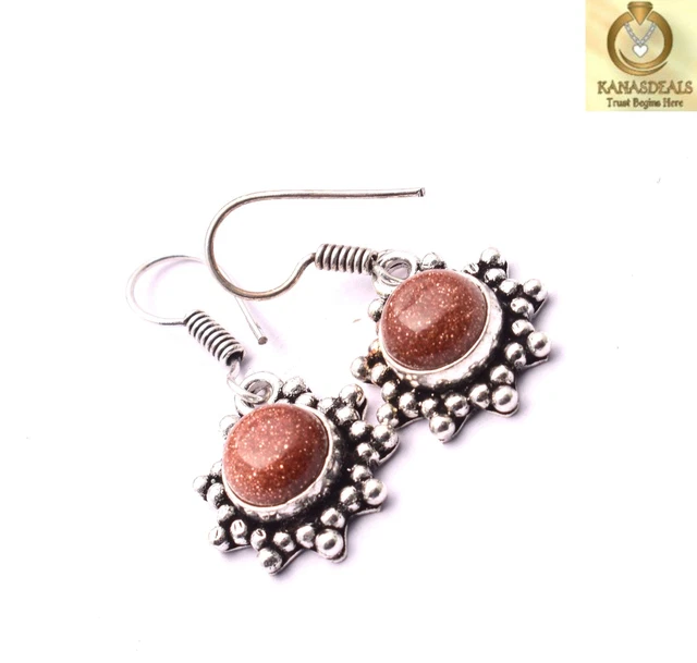 Sunstone Plated Earring Jewellery Awesome 8 Gm Value-Priced @1.99-65360