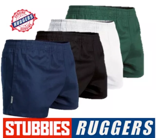 *Genuine* Stubbies Ruggers Elastic Waist Drill Mens Work Shorts - Se2060