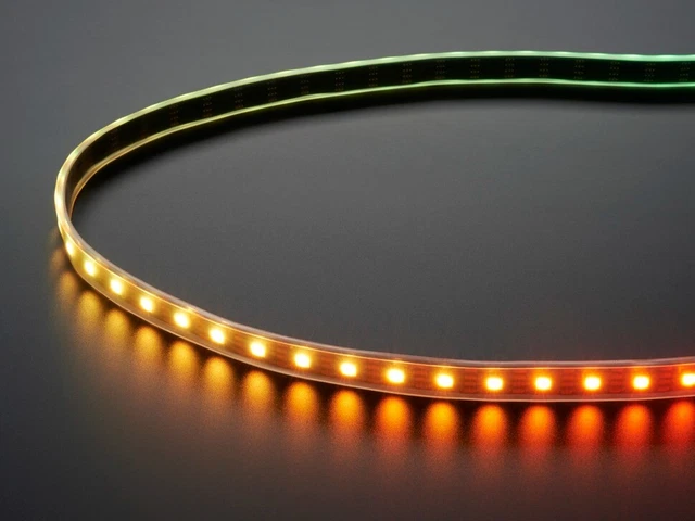 2 Adafruit DotStar Digital LED Strip  BLACK 60(120) LED  2 Meters total NEW