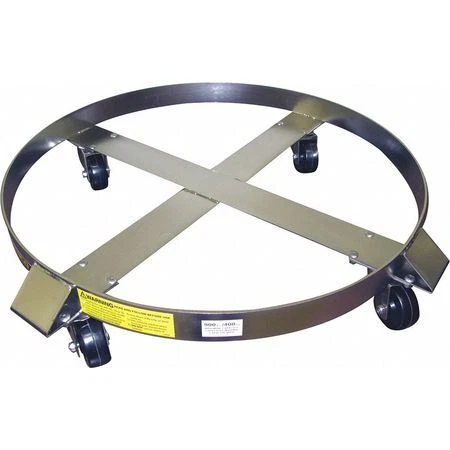 Zoro Select 240199 Drum Dolly,6" H,85 Gal. Drum Capacity