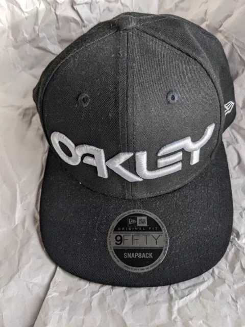 Mens Oakley New Era 9fifty Black Snapback Cap Adjustable