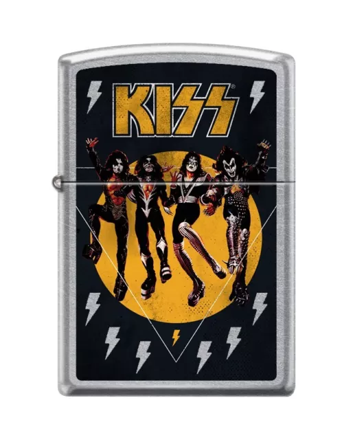 Zippo 4825, KISS-Rock Band, Street Chrome Finish Lighter