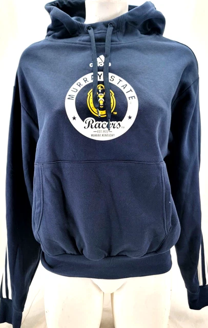 NEW Murray State University Racers Navy Adidas Hoodie Hooded Sweatshirt Womens M