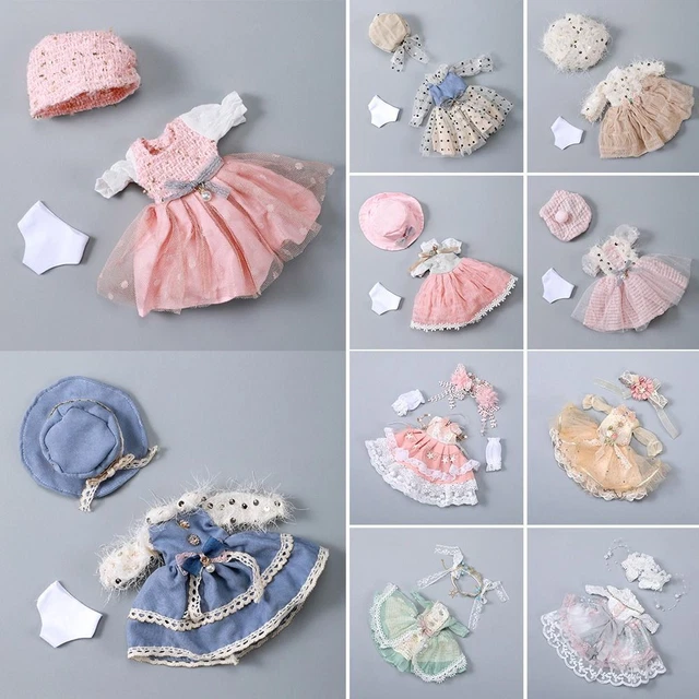 Vestiti per bambole da 1/6 di BJD 30cm Tuta per copricapo Outfit di ricambio