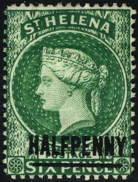 SG 36 ST. HELENA 1893 – HALFPENNY GREEN (14.5mm) – MOUNTED MINT