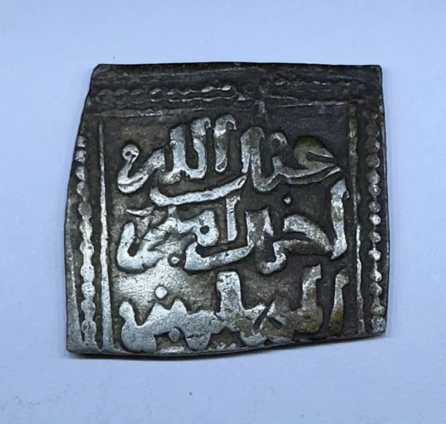 Wattasid Dynasty Set Of 1 + 1/2 Dirham Square Islamic Silver Coin Wattassides Vf 3