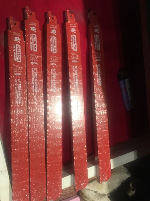 LOT OF 50...12 inch diablo steel demon 14/18 TPI RECIPRO BLADE FIRE&RESCUE DEMO