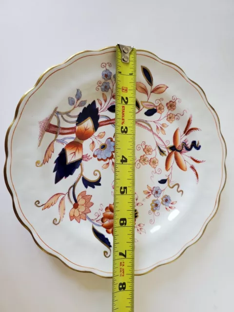 BOOTHS china FRESIAN pattern  scalloped Salad Plate - 7 1/2" Imari style 3