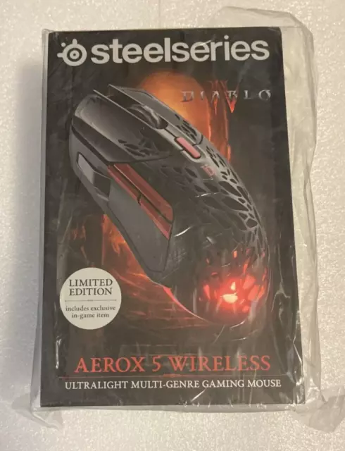 Ratón Inalámbrico para Juegos SteelSeries Aerox 5 Edición Diablo IV Nuevo Precintado