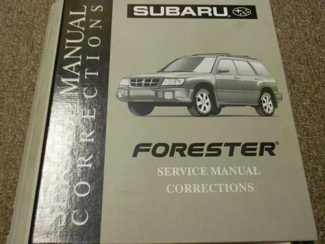 2002 Subaru Forester Service Repair Shop Manual Corrections FACTORY OEM BOOK 02