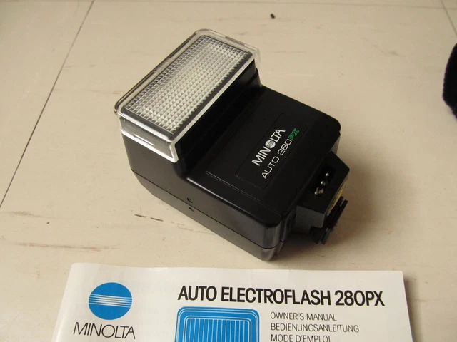Flash appareil photo camera vintage Minolta Auto 280 PX 2