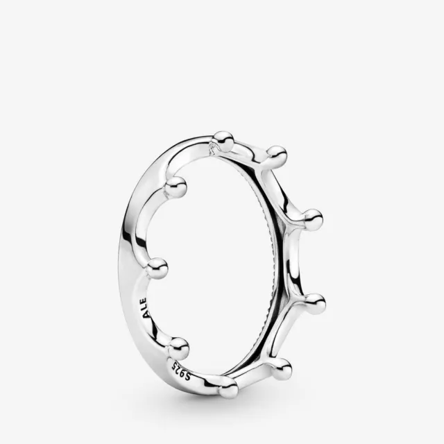 GENUINE PANDORA POLISHED Crown Ring S925 ALE Size 50 58 198599C00
