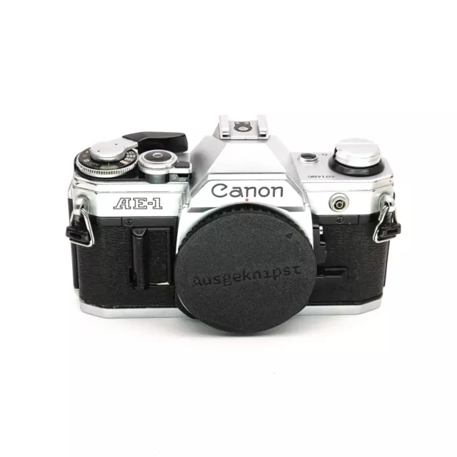 Canon AE-1 silver 35mm Gehäuse body SLR Canon FD mount / SERVICE / new SEALS