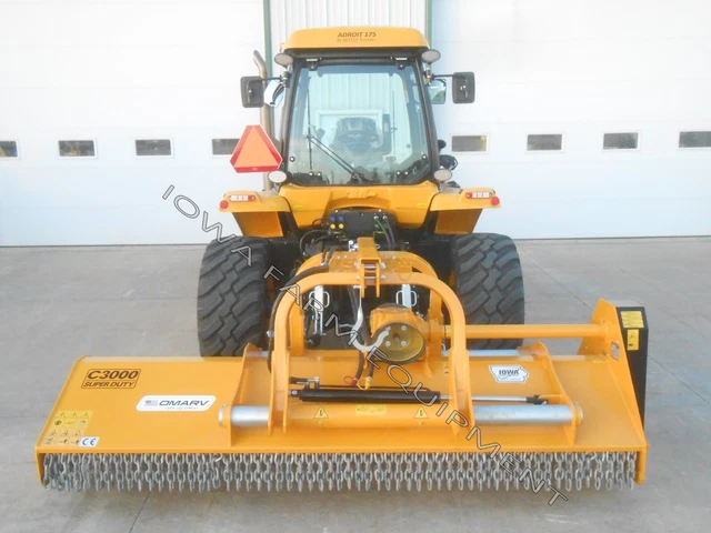 10' OMARV CMML Duty C3000 Flail Mower, Mulcher: 130-235HP - LOW HOUR DEMO UNIT!