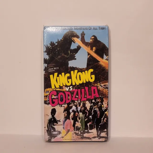 King Kong VS Godzilla VHS 1963 / 1987 Goodtimes Home Video New & Sealed