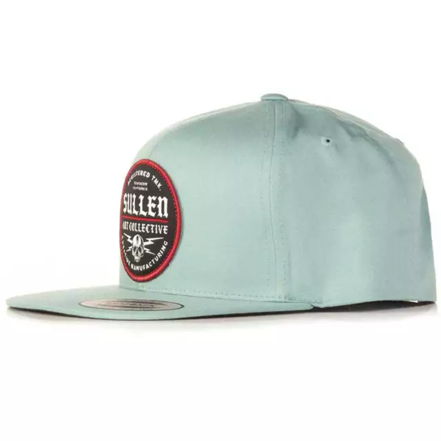 Sullen Homme Zapper Fumée Bleu Casquette Snapback Vêtements Tatouage Crâne Tru 2