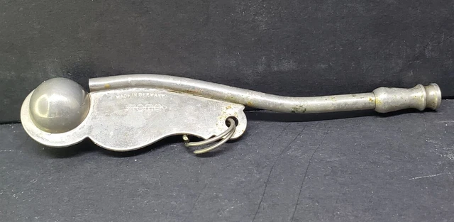 Antique Bosun Whistle Boatswain Nautical Ring Vintage Made in Germany