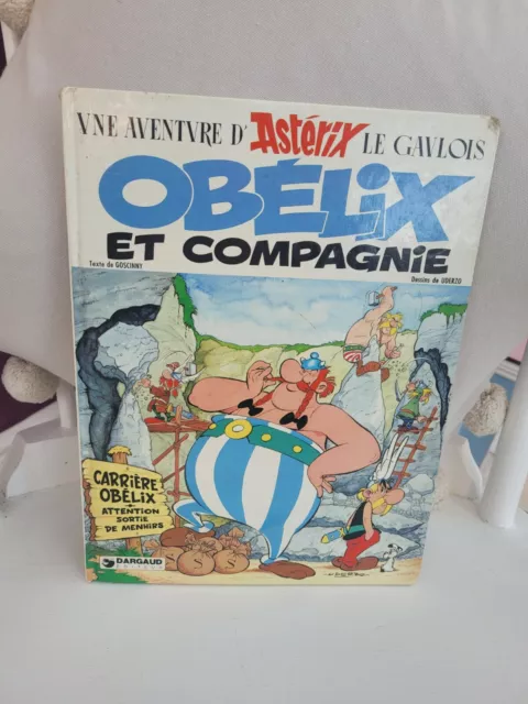 OBELIX ET COMPAGNIE 1976 1. Belgische Ausgabe Dargaud Hardcover Asterix Buch EO