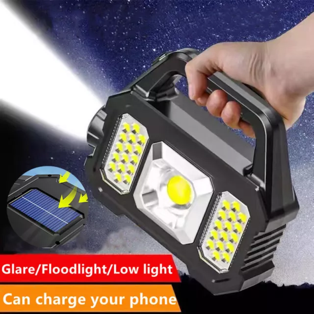 Portable Super Bright LED Searchlight Handheld Spotlight Flashlight Rechargeable