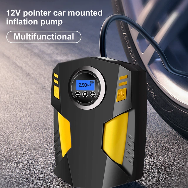 Car Tyre Inflator Pump Digital Portable Vehicle 150PSI Air Compressor LED Light