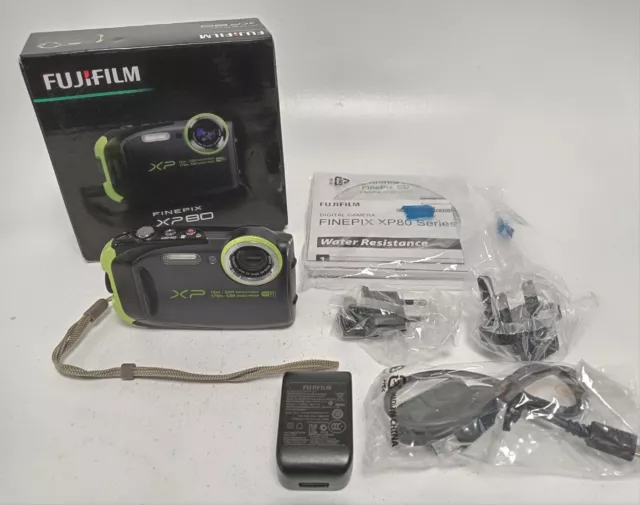 Fujifilm FinePix XP80 Digital Camera 16.4MP Waterproof & Shock Proof Tested