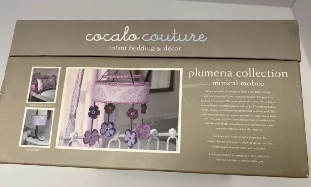 Cocalo Couture Plumeria Collection Baby Nursery Rock-A-Bye Musical Mobile