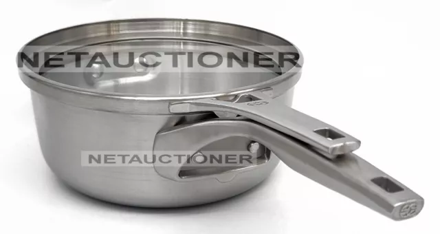 Premier 2.5 qt. Stainless Steel Sauce Pan with Glass Lid – Arborb