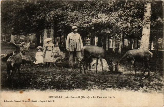 CPA AK Souvilly pres BRETEUIL - Le Parc aux Cerfs (393028)