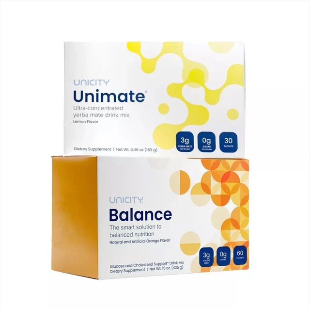 Unicity Balance - Boisson Diététique Pour La Perte De Graisse, 30 Sachets, Livraison Gratuite
