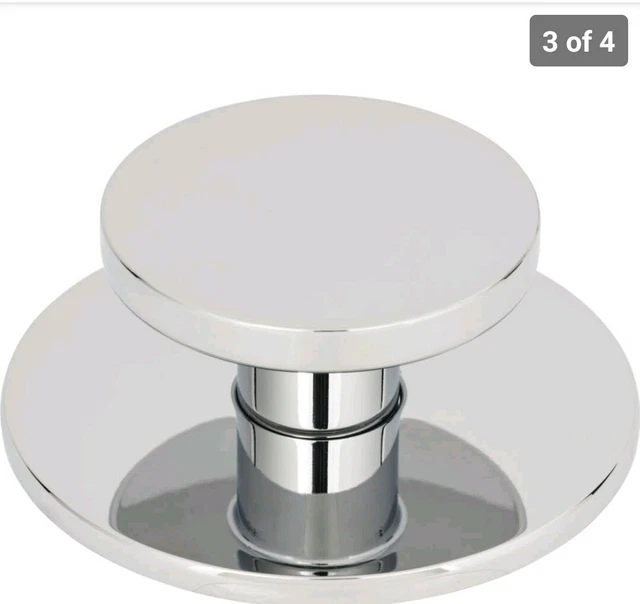 Atlas Homewares A601 Dot 2 Inch Diameter Mushroom Cabinet Knob. NIB Chrome