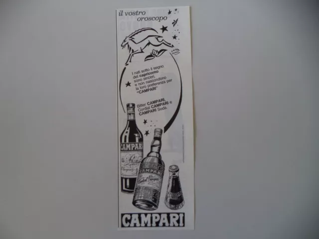 advertising Pubblicità 1967 CAMPARI CORDIAL/BITTER/SODA