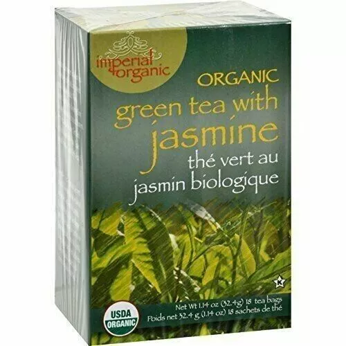 Imperial Organic Green Tea Jasmine 18 bags By Uncle Lees Teas